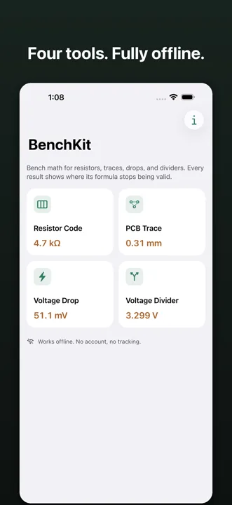 BenchKit — Screens 5